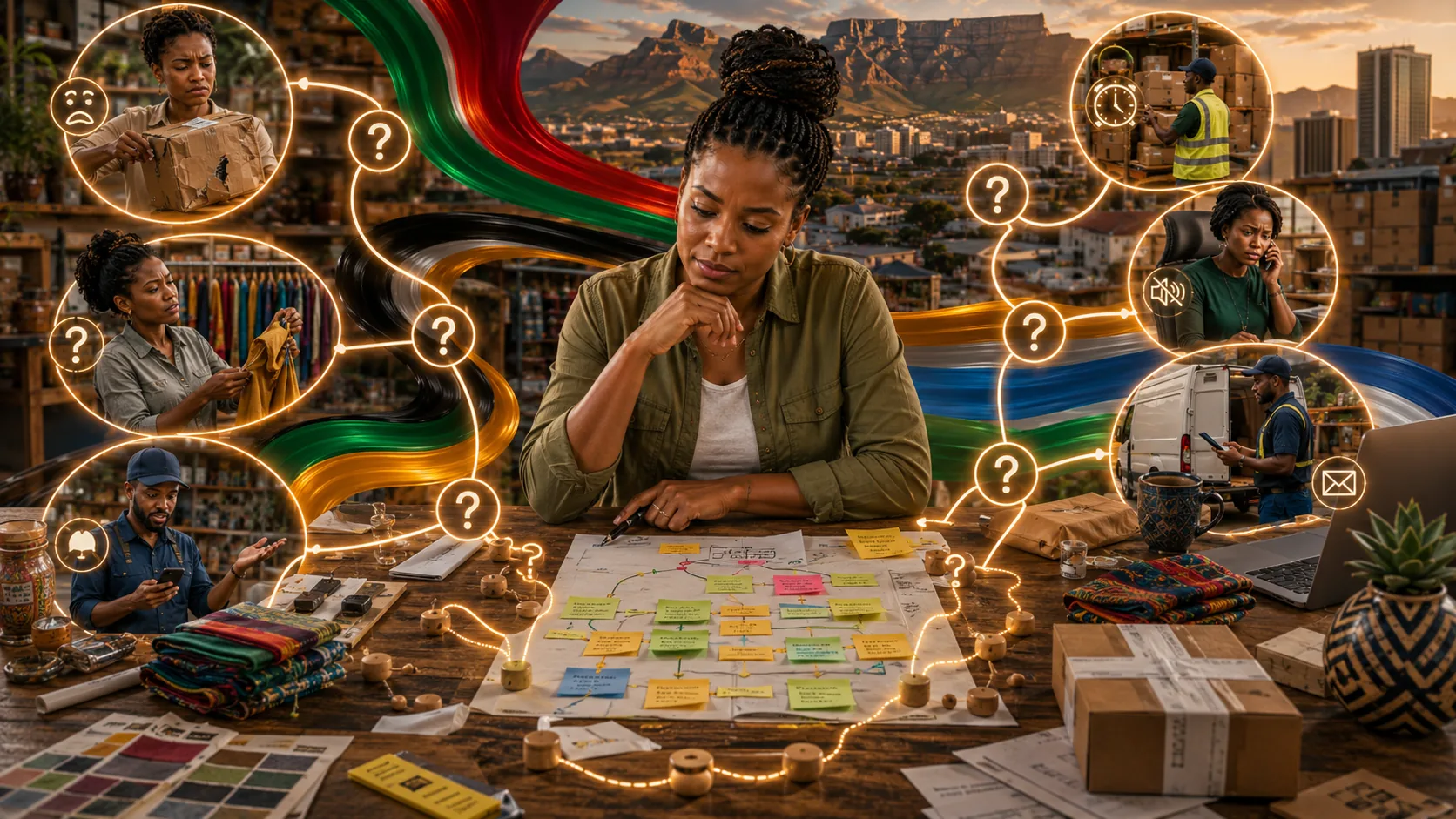 South African seller mapping repeat customer problems, courier issues and product defects using a practical root-cause process.