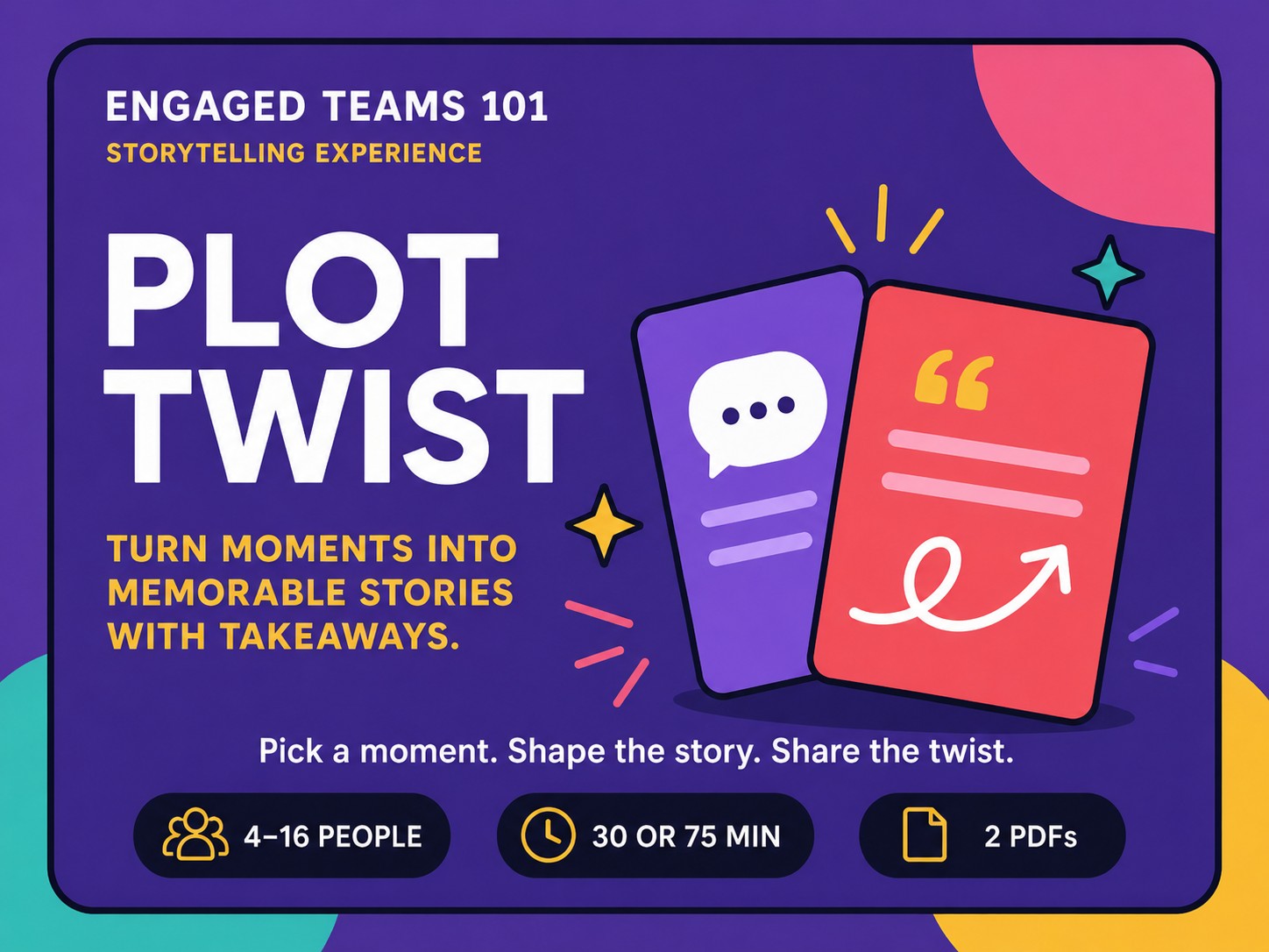 Promotional image for the Plot Twist Engaged Teams 101 kit