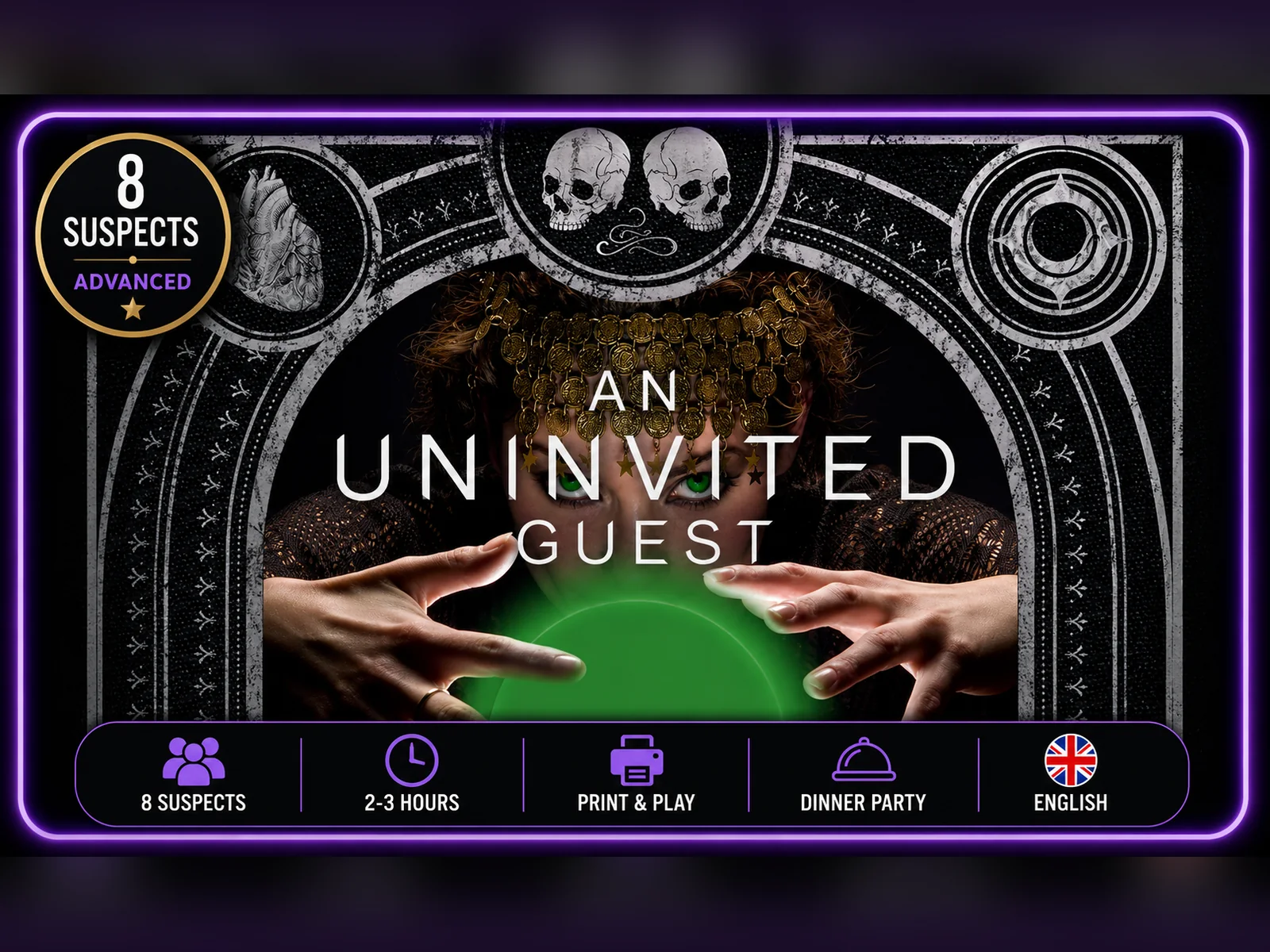 An Uninvited Guest printable murder mystery game cover