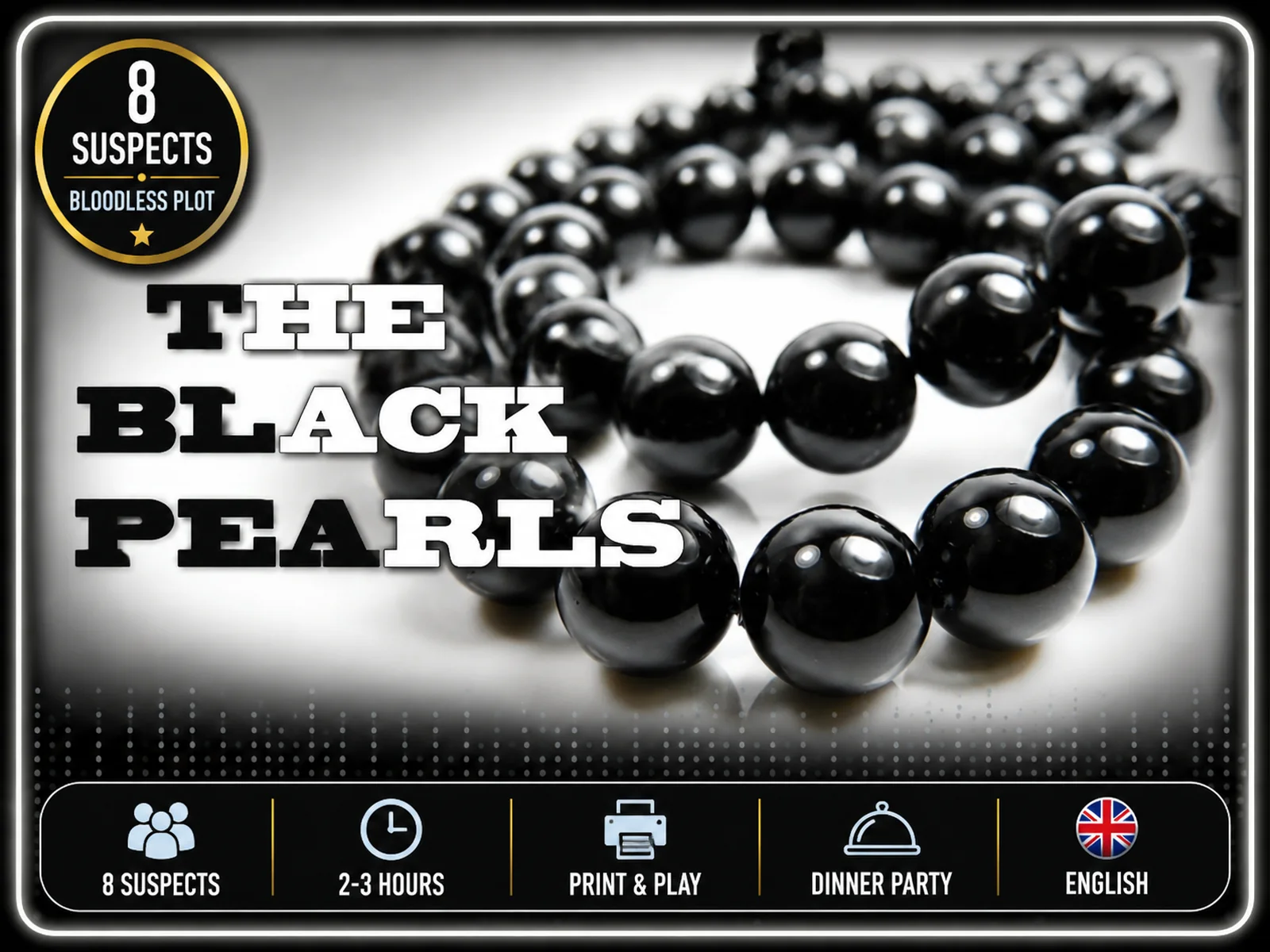 Black Pearls murder mystery game cover