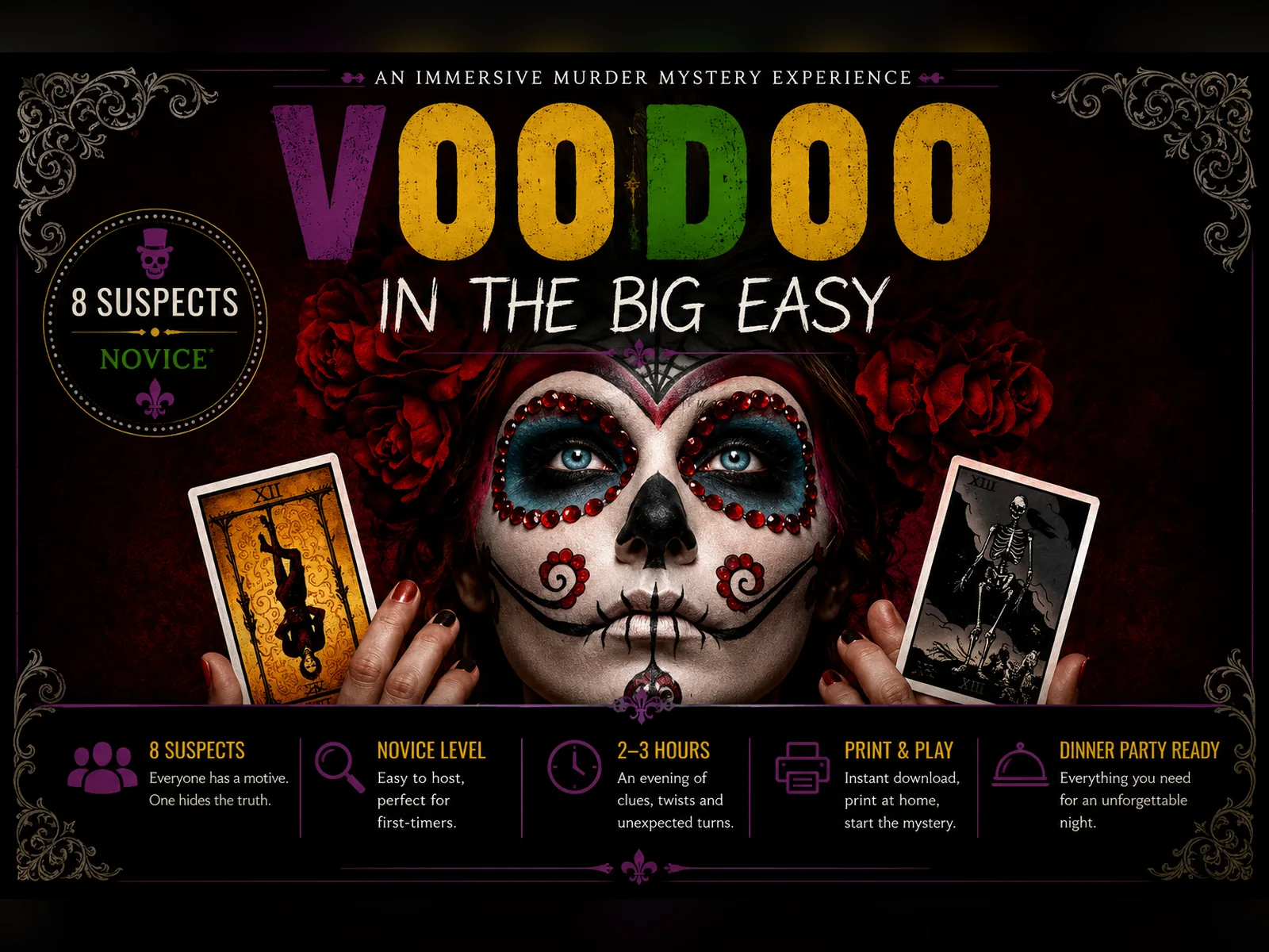 Voodoo in the Big Easy printable murder mystery game cover